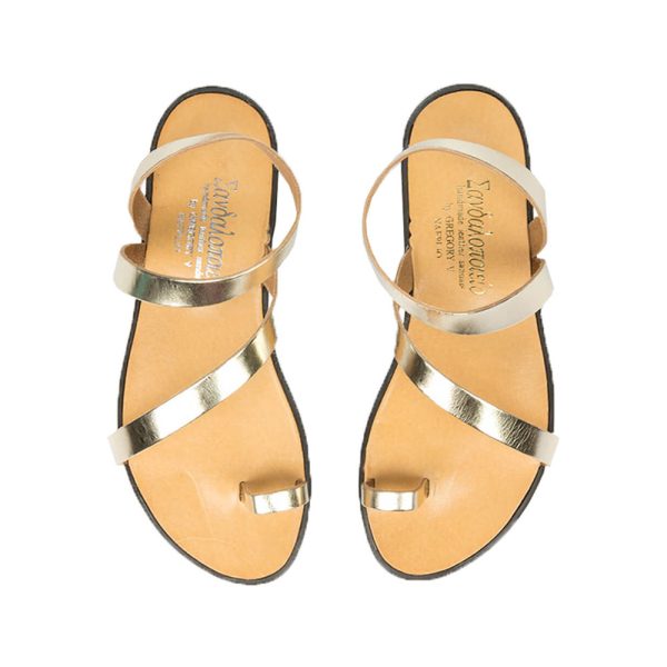 Ithaka traditional sandals gold a new