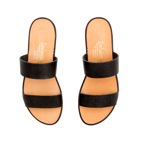 Meandros traditional sandals black a