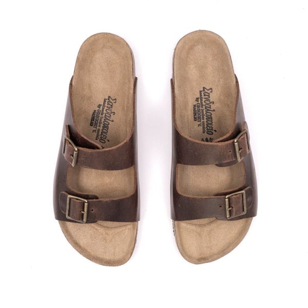Karpathos anatomic sandals brown leather euros